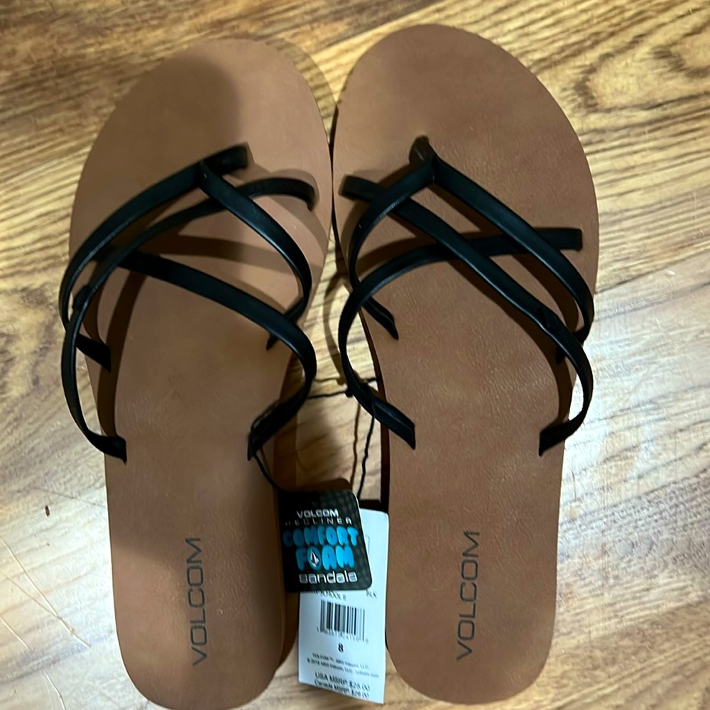 Women’s sandals. Casual. Volcom. Brand new. Tags on.
